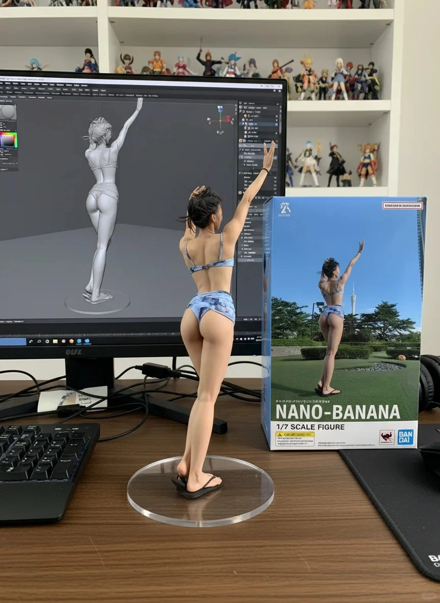 AI 生成的艺术风格手办