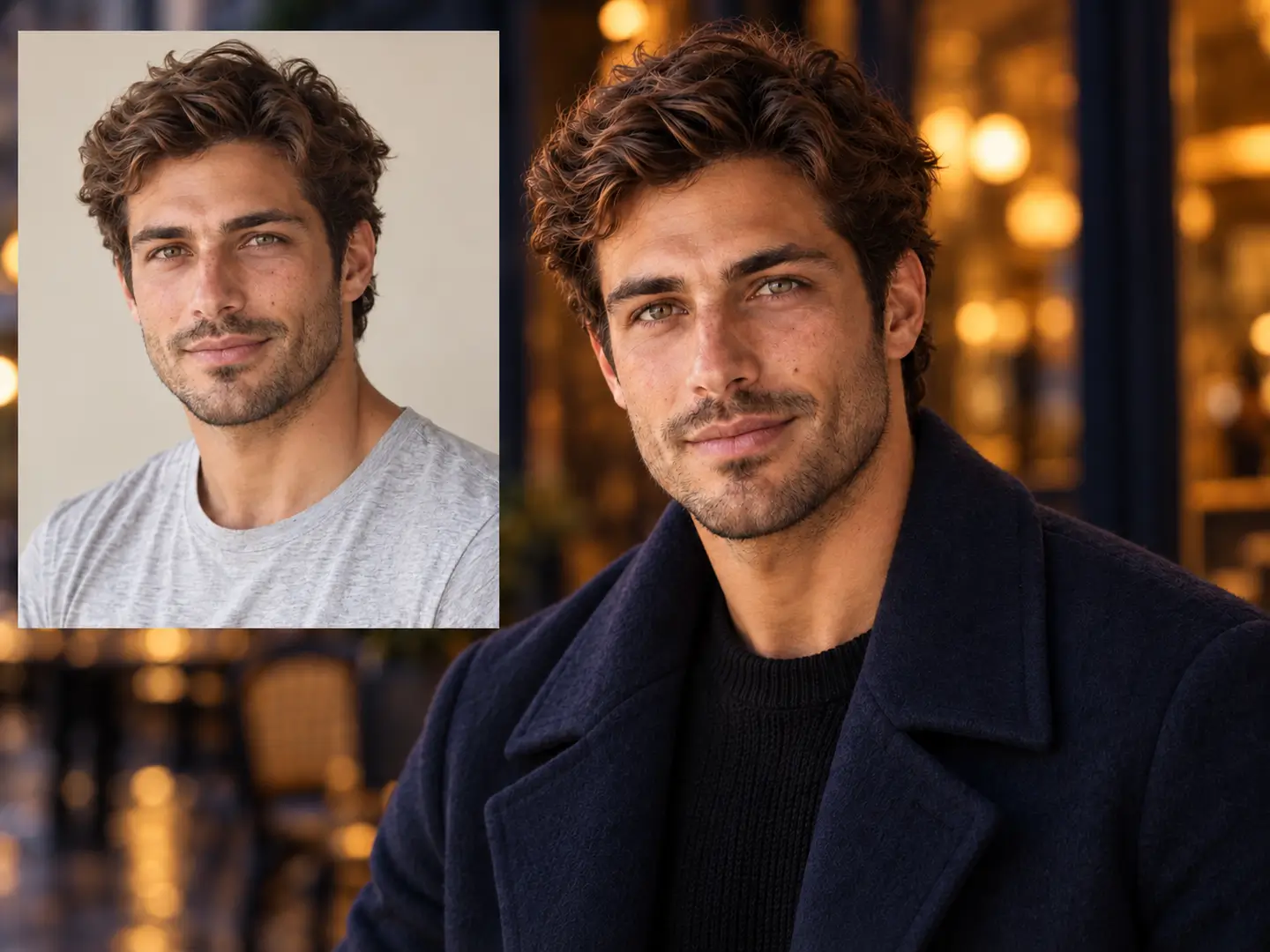 GPT Image 2.5 reference portrait restyle example