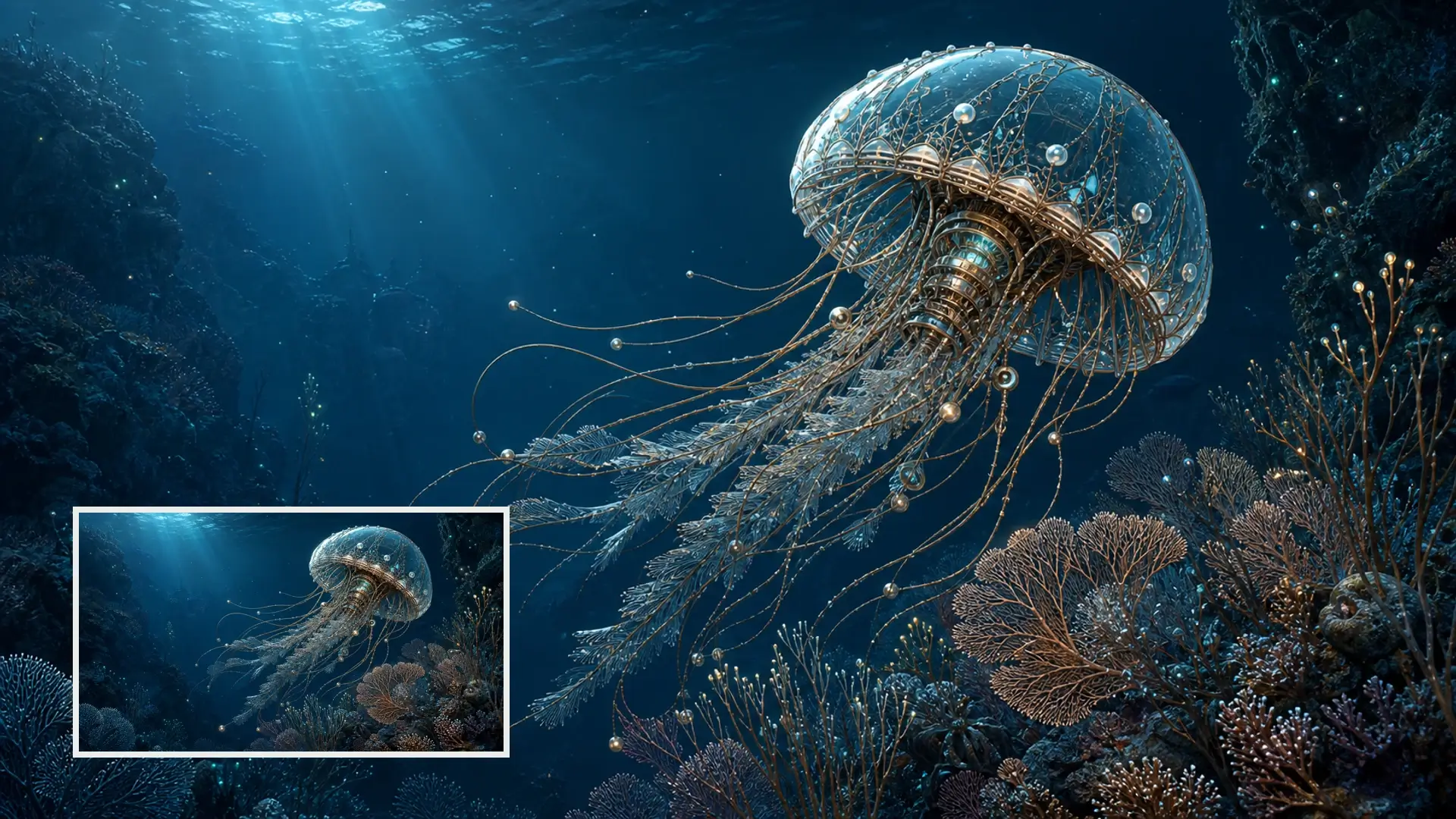 AI artwork upscaling before and after comparison