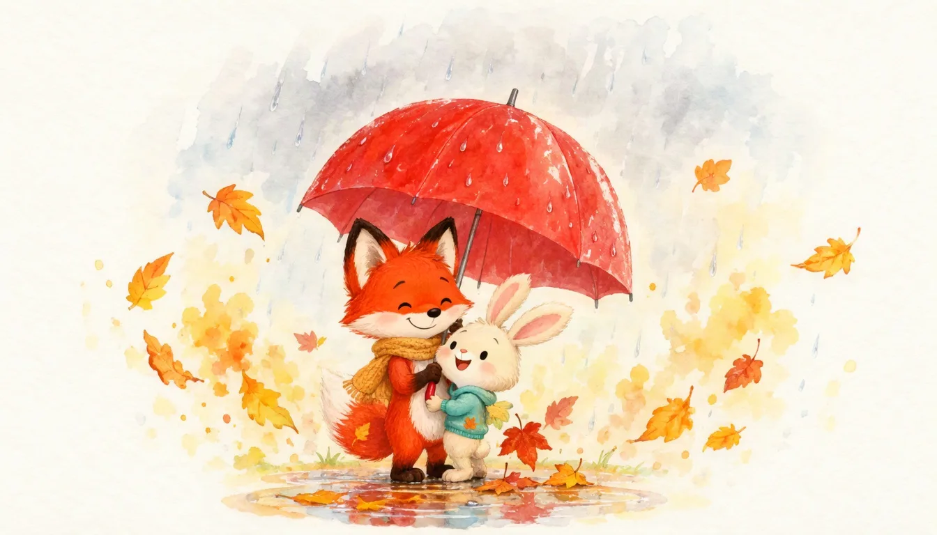 Watercolor storybook page