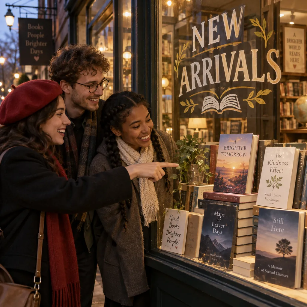Nano Banana Pro result for the bookstore window prompt