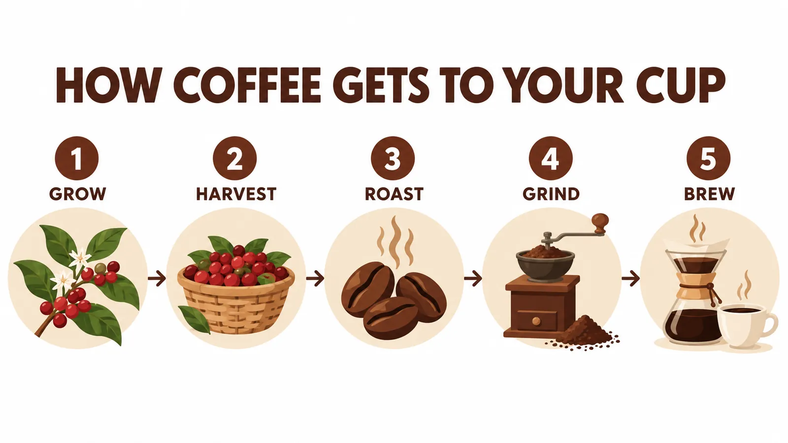 Step-by-step infographic