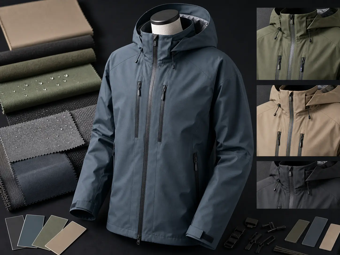 Seedream 5.0 Pro apparel colorway edit for technical outdoor jacket with fabric texture and stitching detail