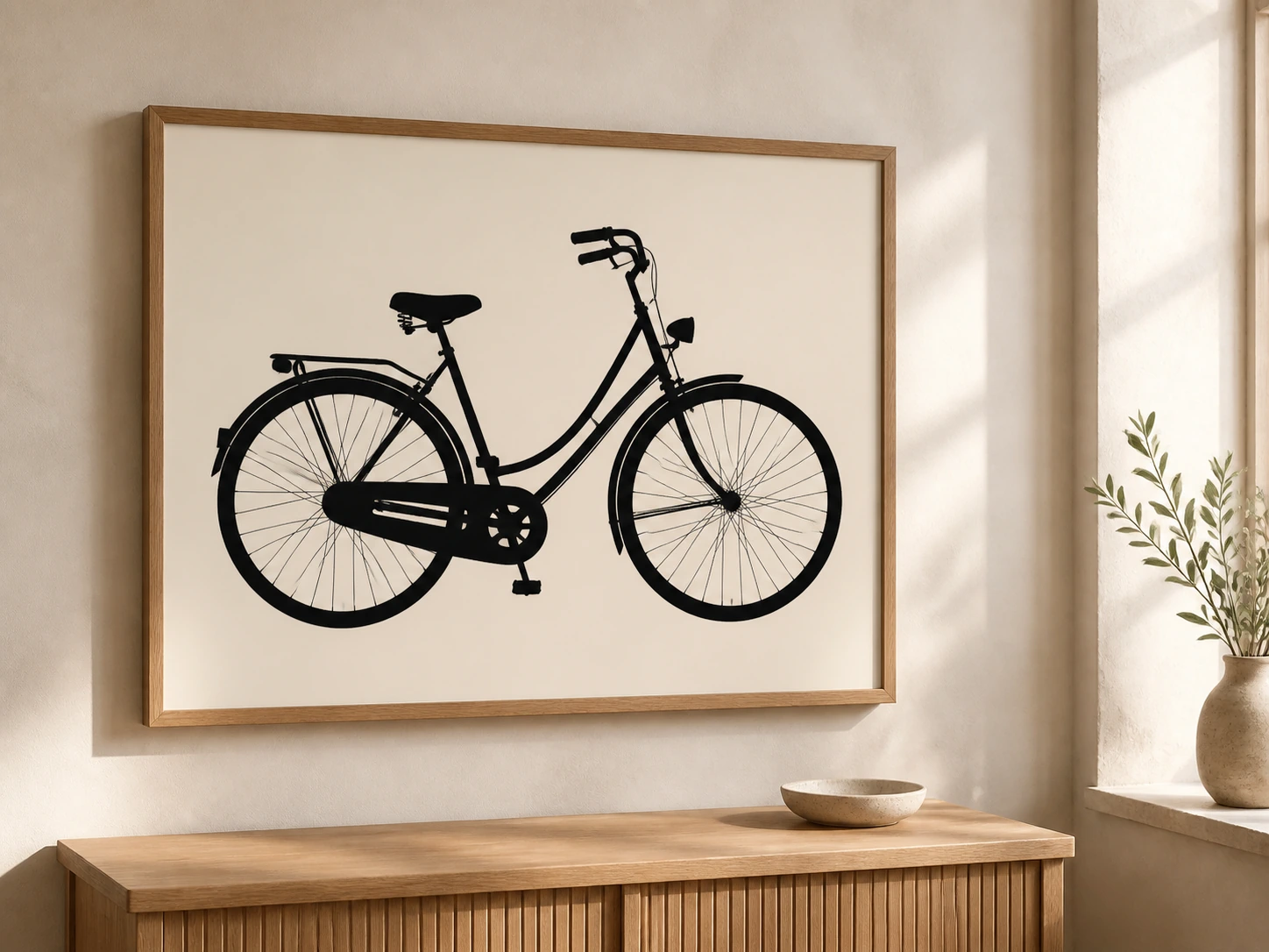 Bold silhouette of an everyday object