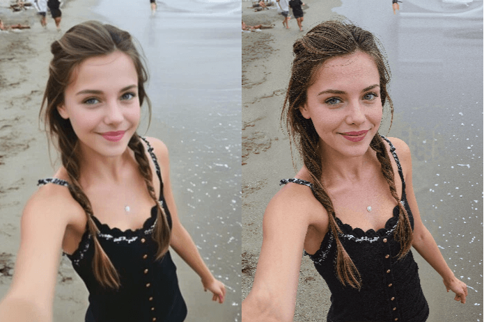AI Image Upscaler preview showing enhanced image detail and sharper resolution